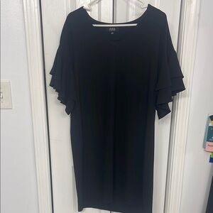 A.B.S Black V-Neck Dress